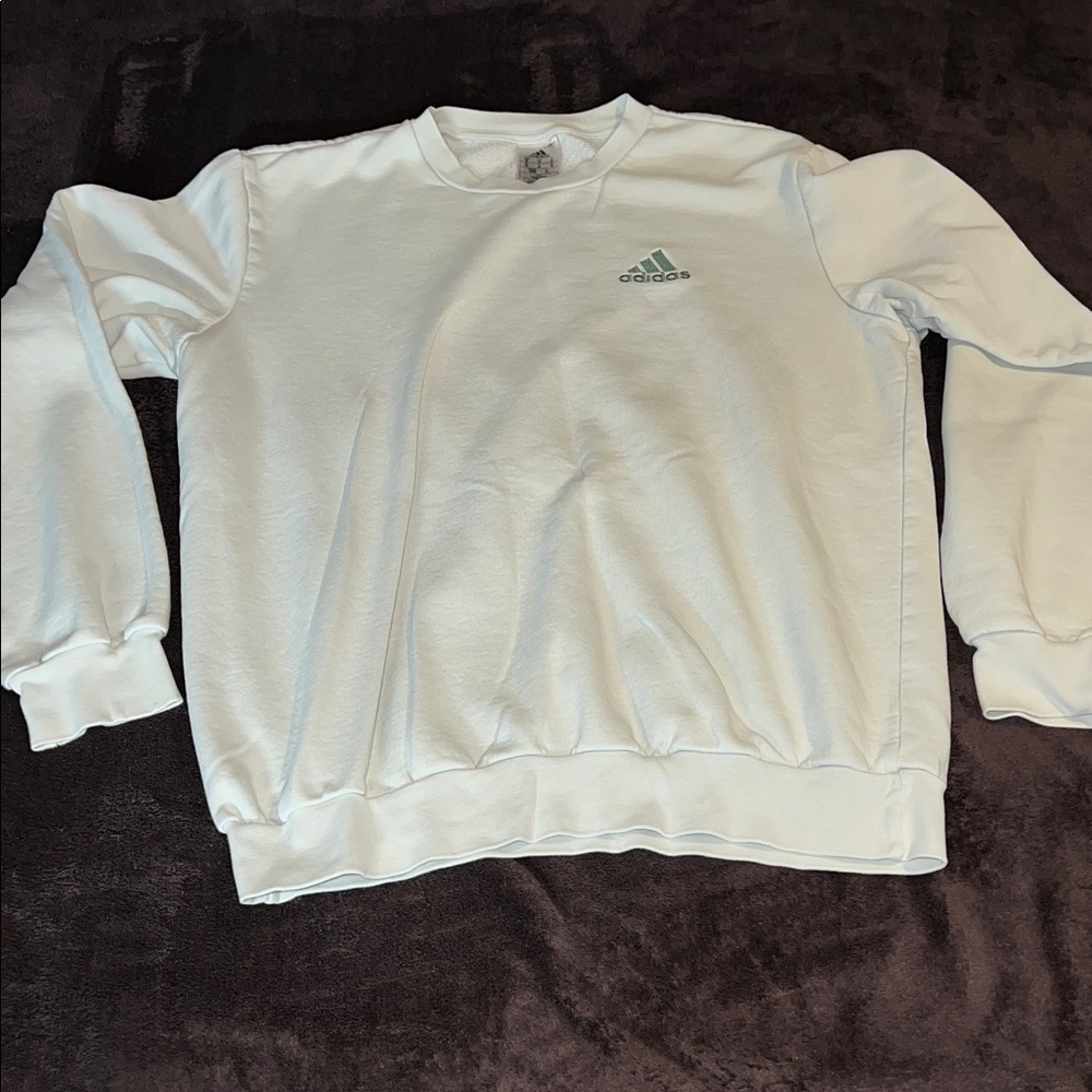 Adidas Men's Light Green Crewneck Sweater